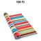 Fiesta Bright Stripes Sarape Plastic Tablecloth Roll 40" x 100 Ft